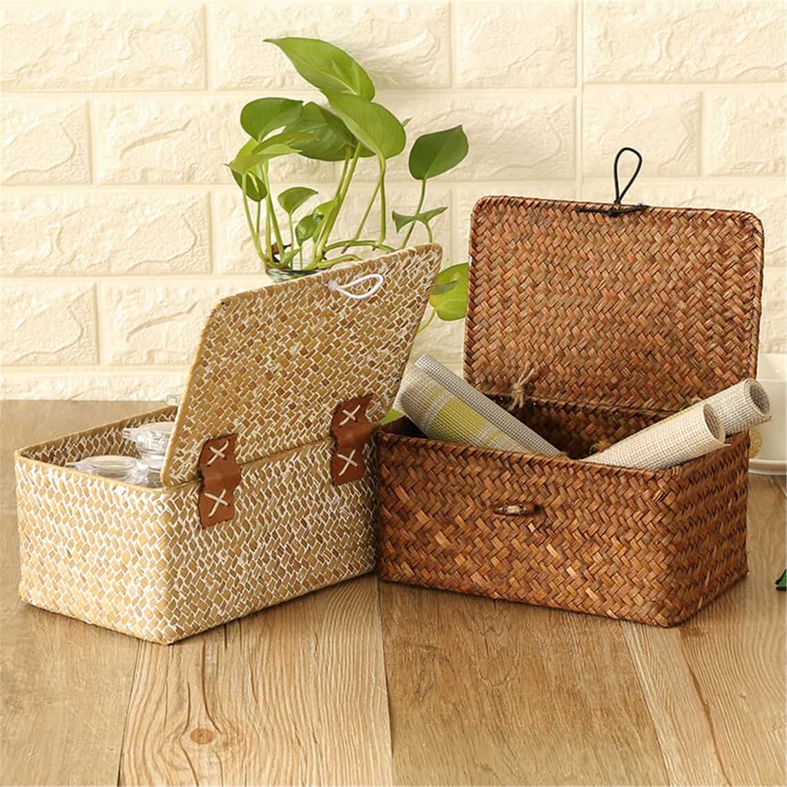 Square Multicoloured Storage Basket