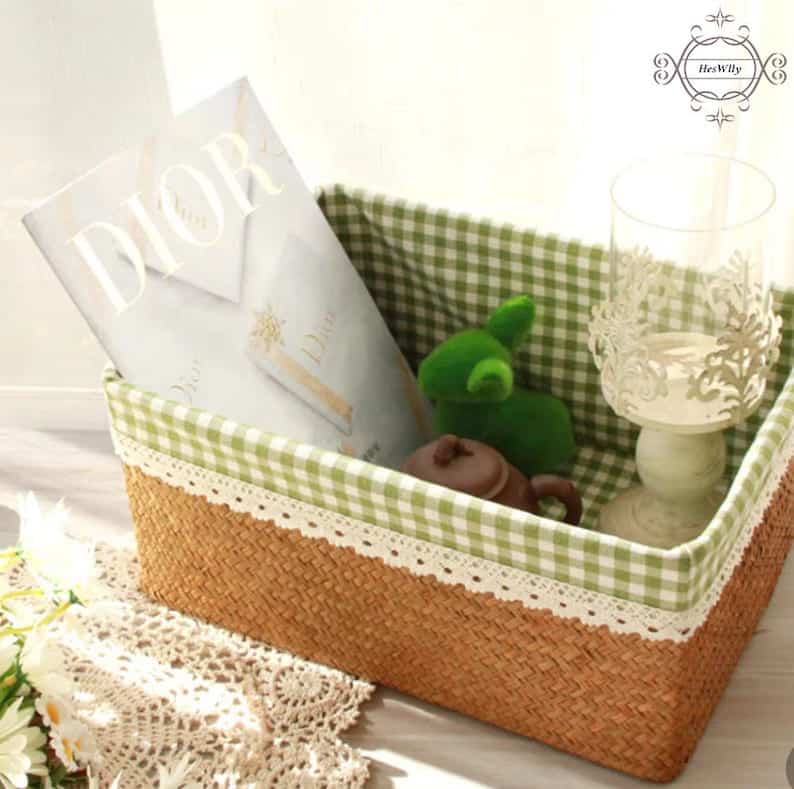 Seaweed Woven Storage Basket