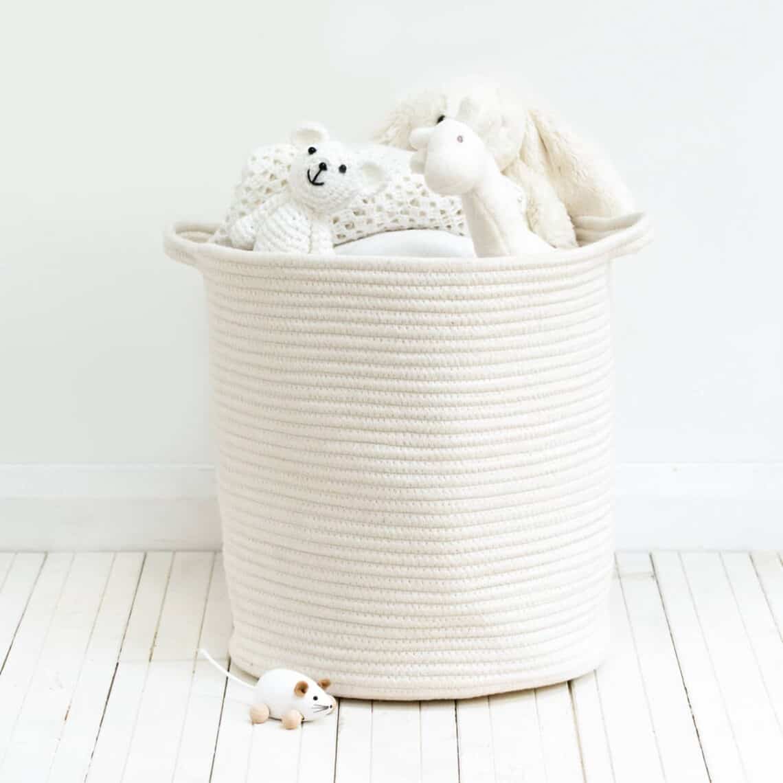 Large Ivory Basket