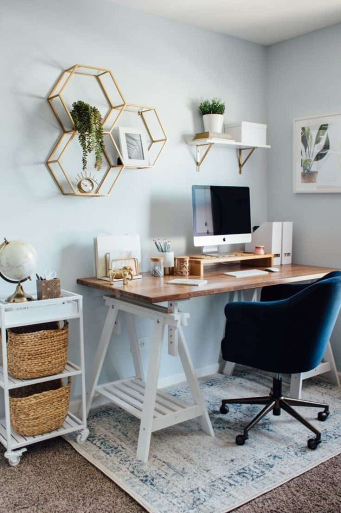 A Stylish Corner Home Office