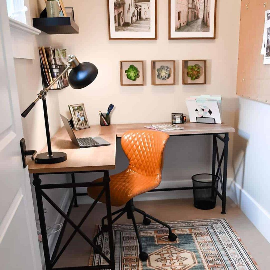 A Stylish Corner Home Office