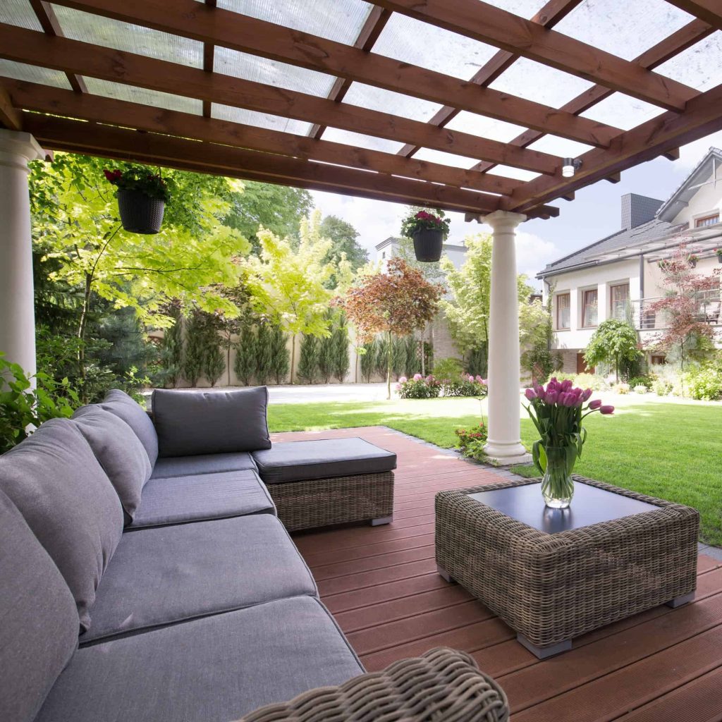 Luxury pergola outdoor