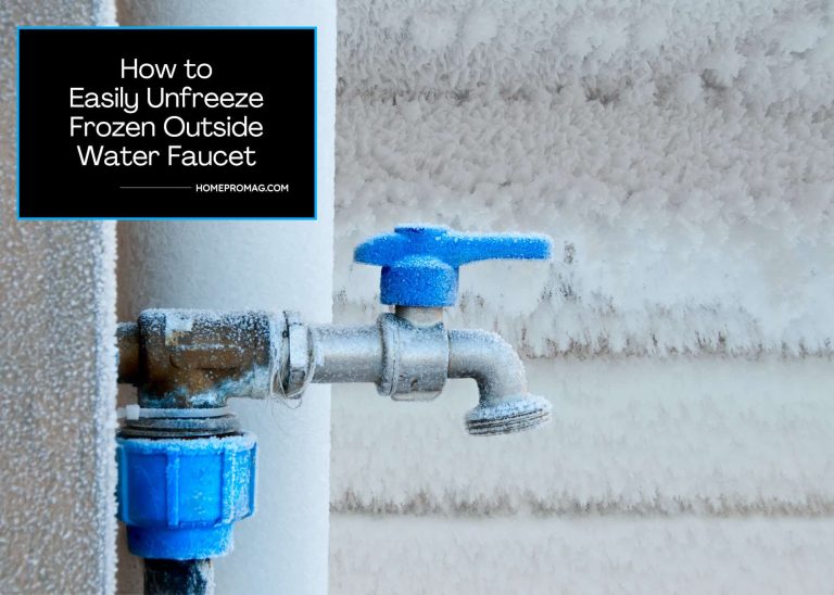 How to Easily Unfreeze Frozen Outside water faucet