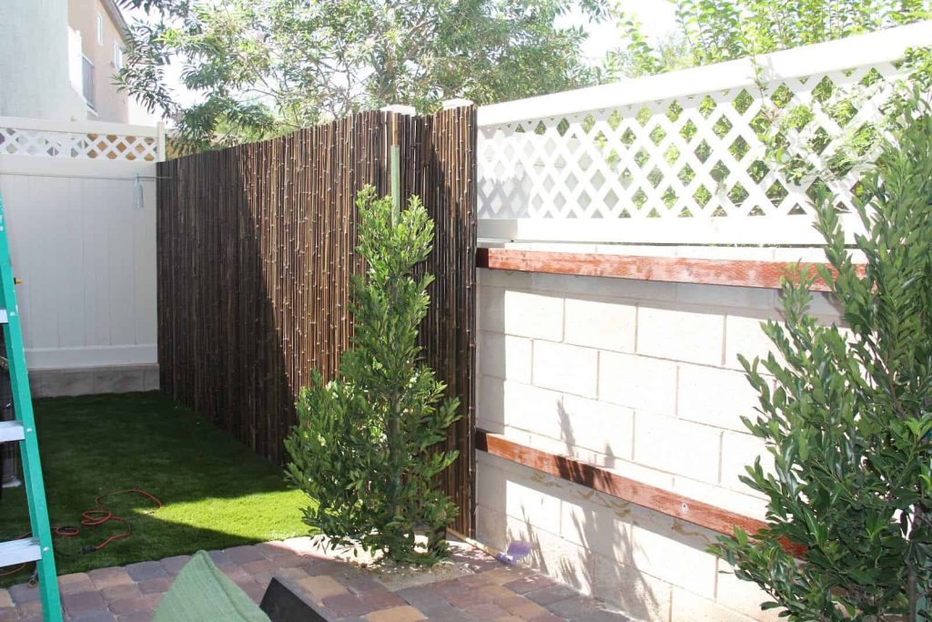 Modern Bamboo Fence