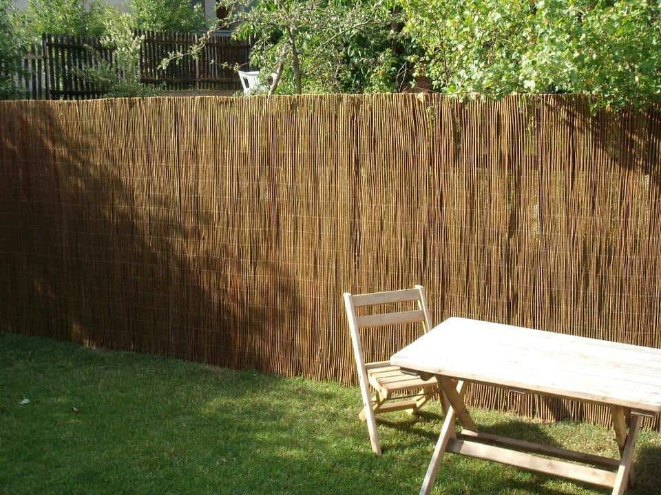 Rattan Backyard Fence