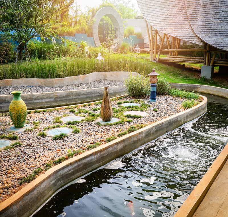 Cyclical Backyard Pond Design