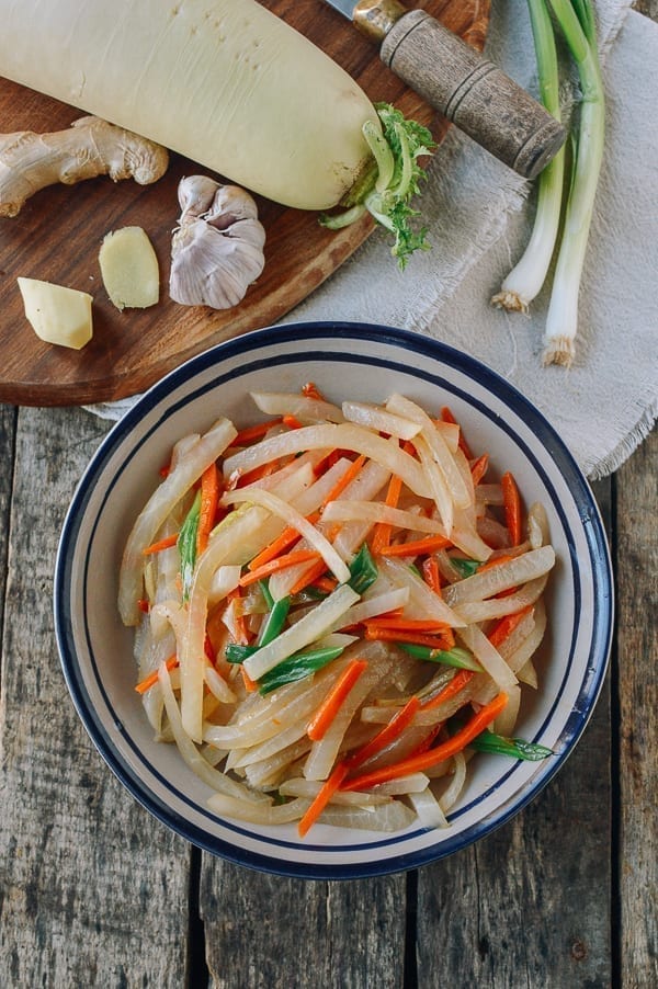 Daikon Carrot Stir Fry