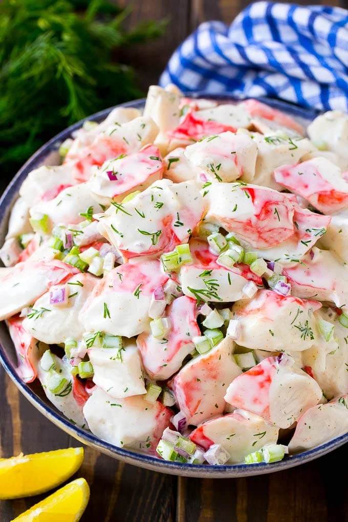 Sweet Imitation Crab Salad