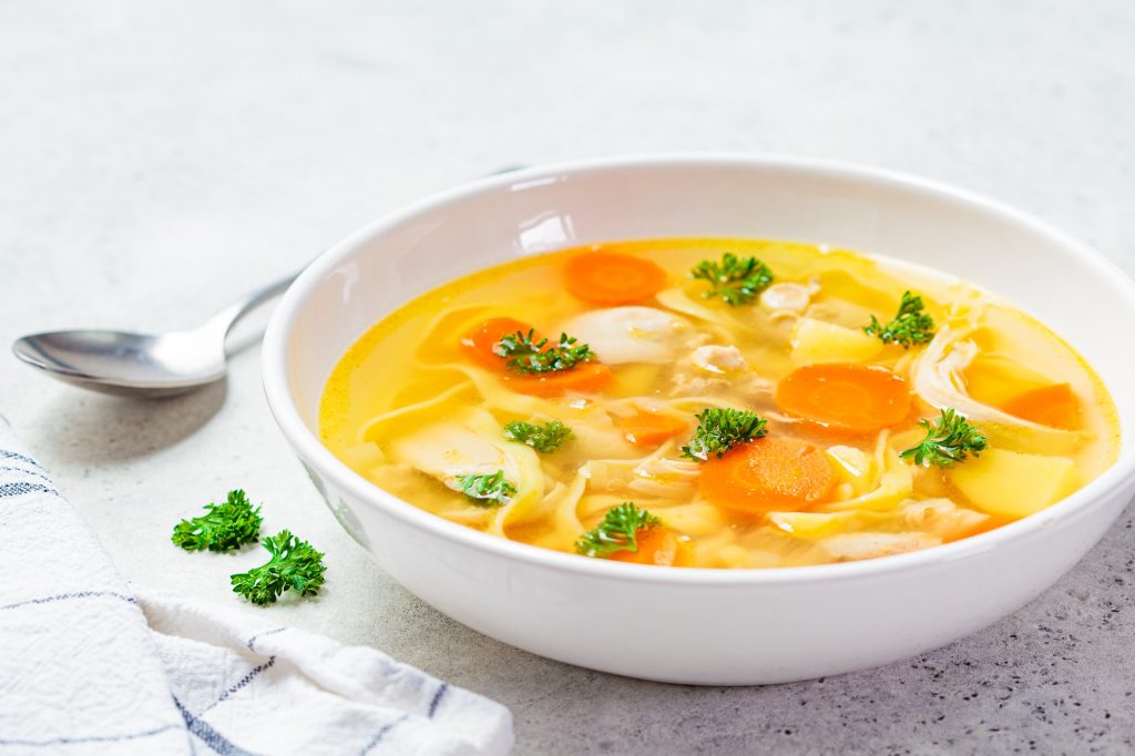 Homemade chicken soup