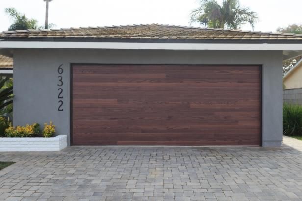 A heartwarming brown garage door