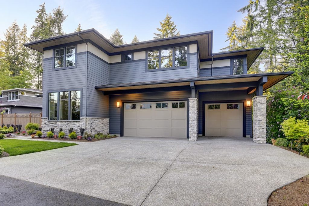 A cool beige garage door