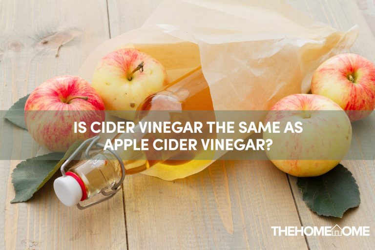 Is Cider Vinegar The Same As Apple Cider Vinegar?