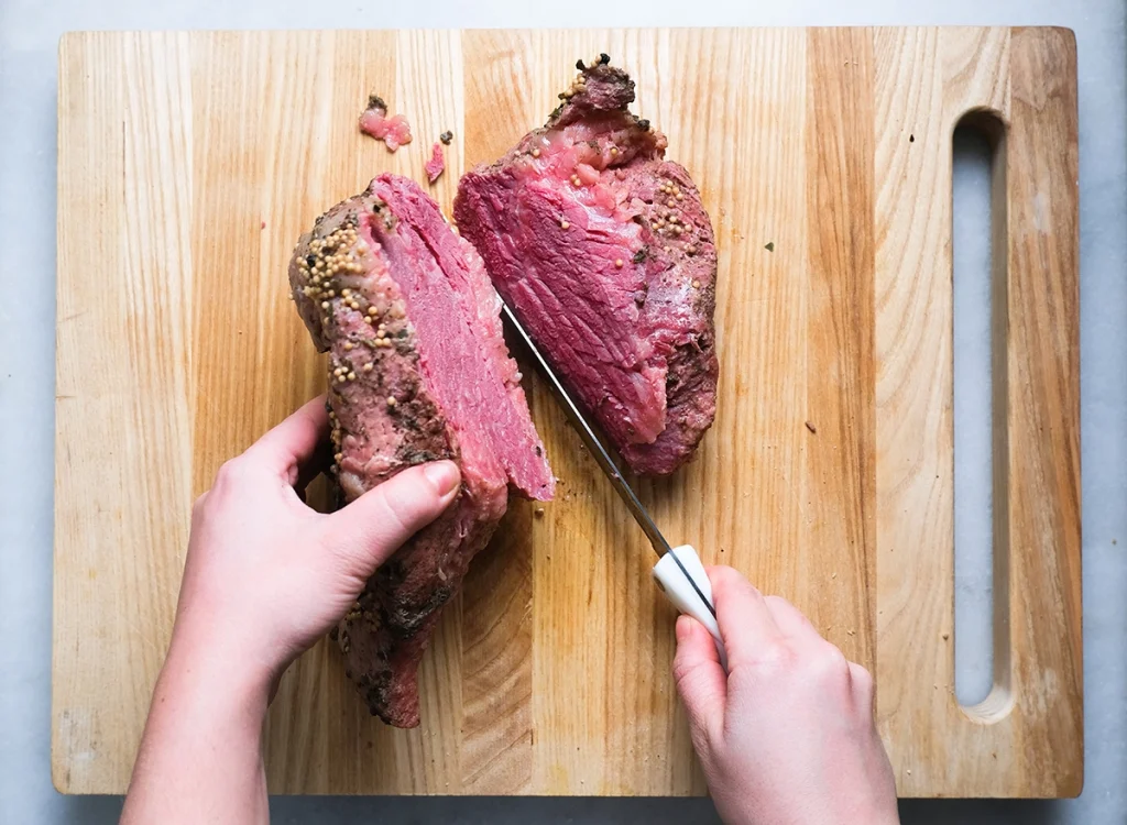 can you cut a steak in half before grilling