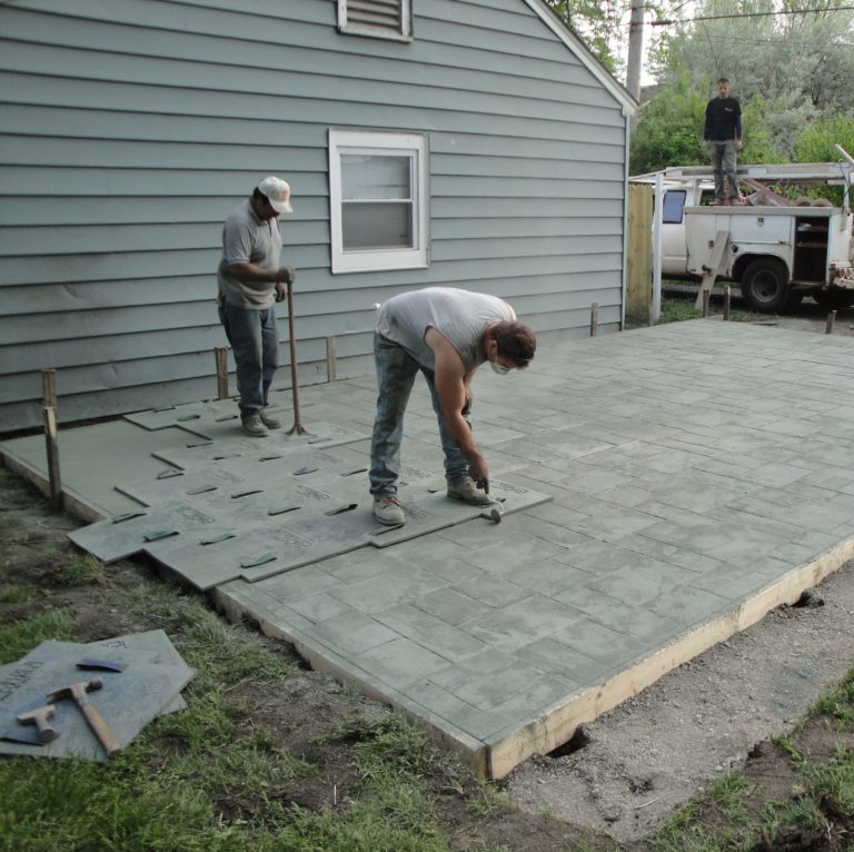 Use Concrete Stamps for Concrete patio