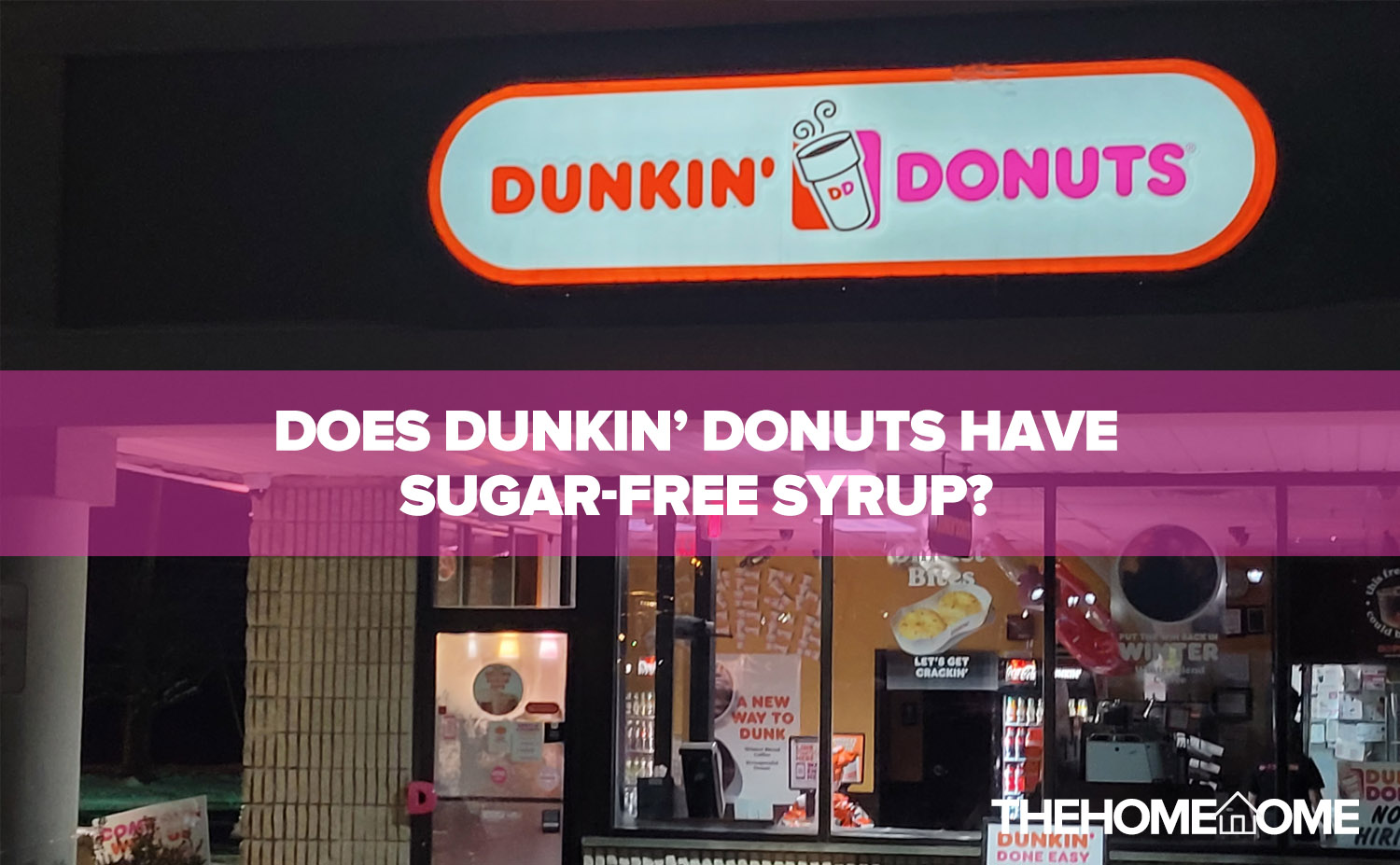 Does Dunkin Donuts Have Sugar Free Syrup