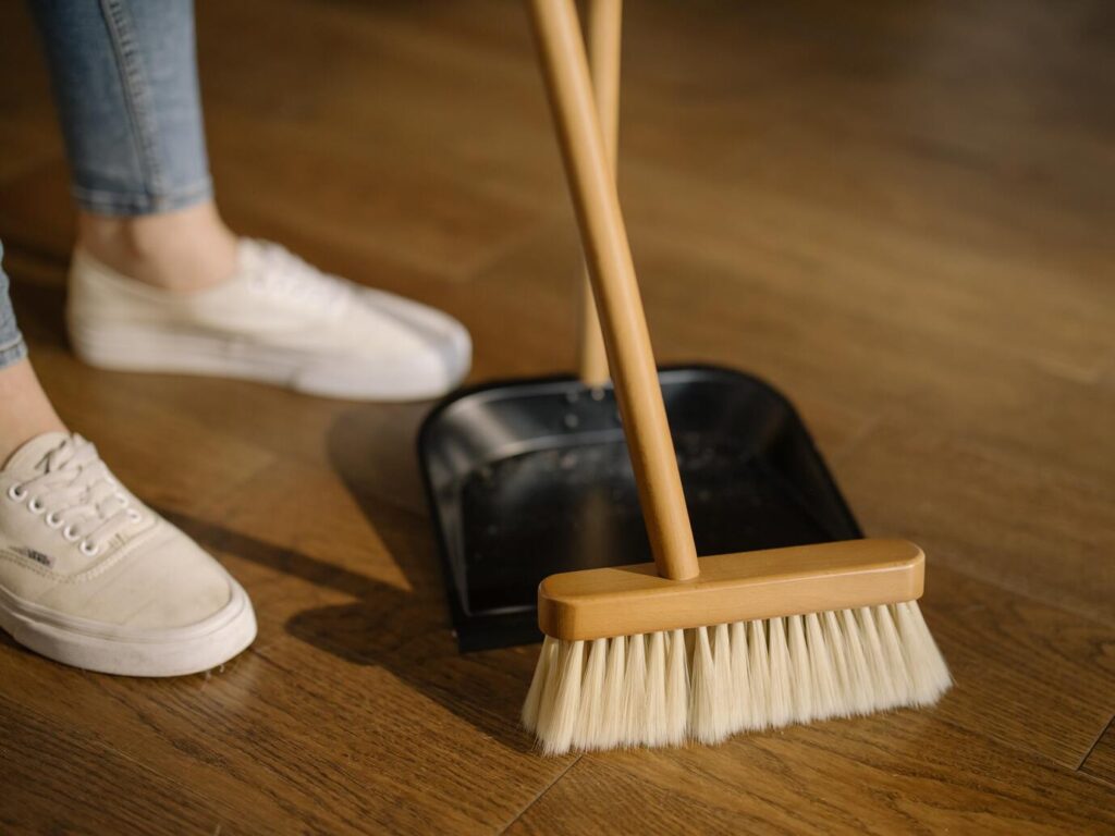 Broom and dustpan